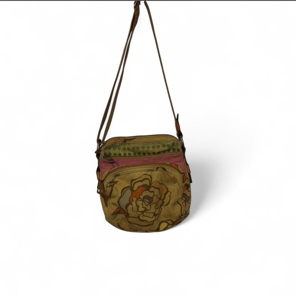 Vintage fossil floral crossbody bag #vintage #floral